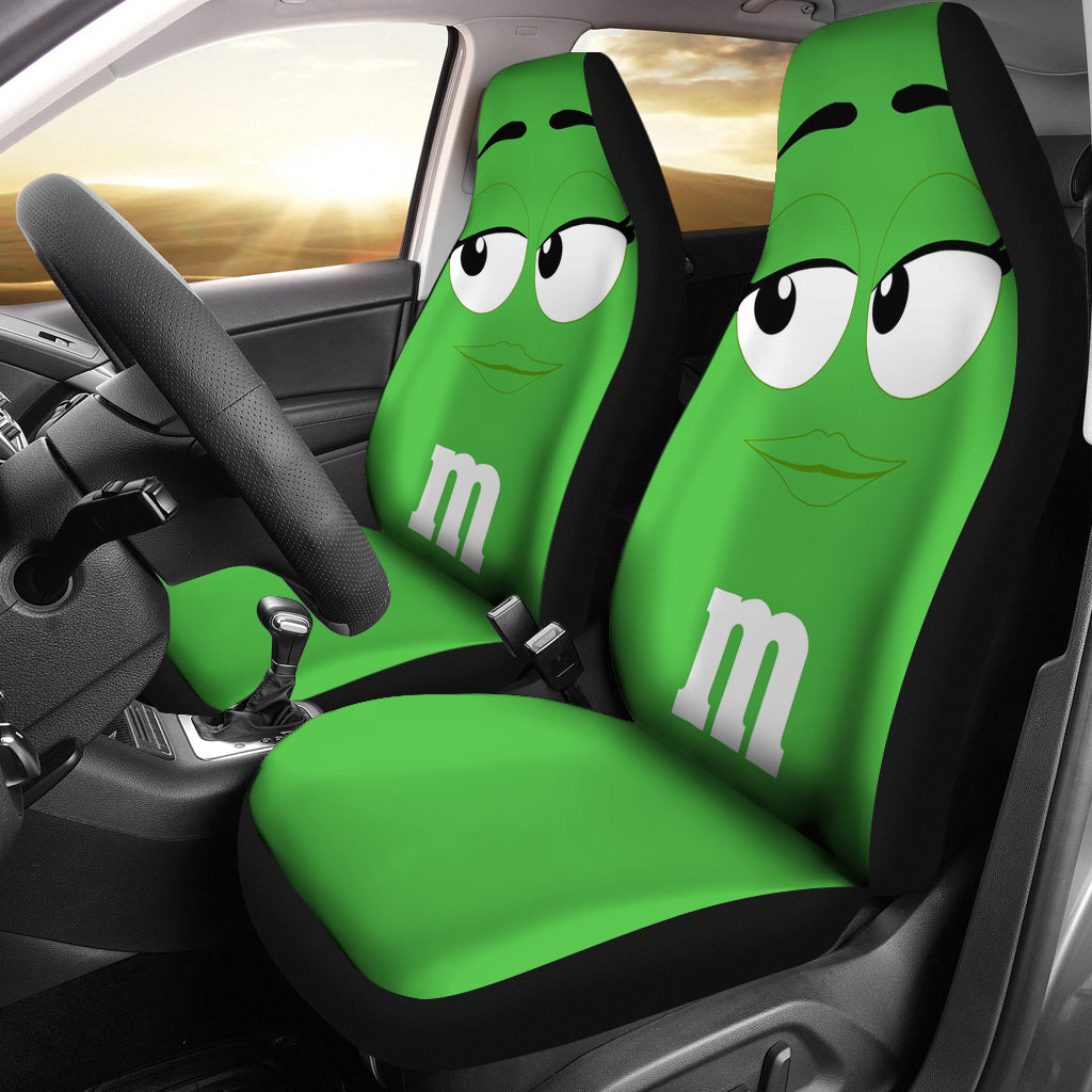 M&M Green Chocolate Seat Covers