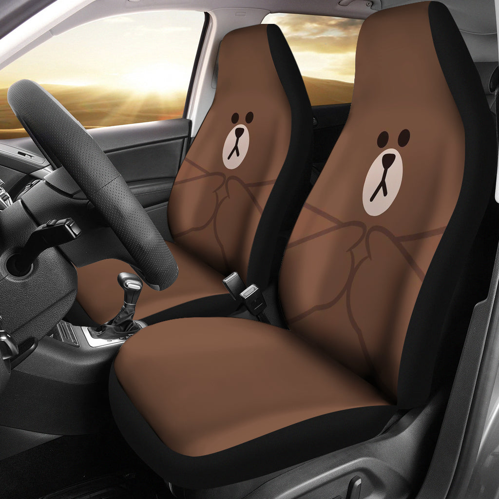 Korean Brown Bear Seat Covers
