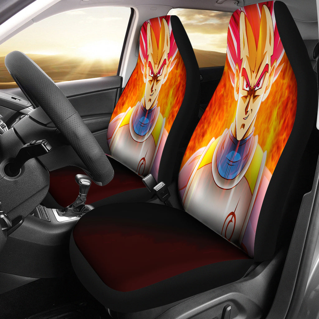 Vegeta Super Saiyan God Car Seat Covers Amazing Best Gift Idea