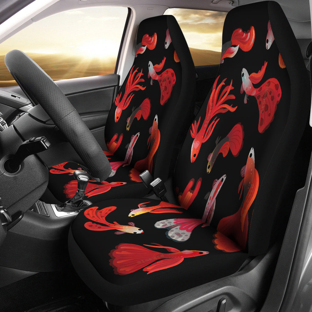 Red Fish New Seat Cover