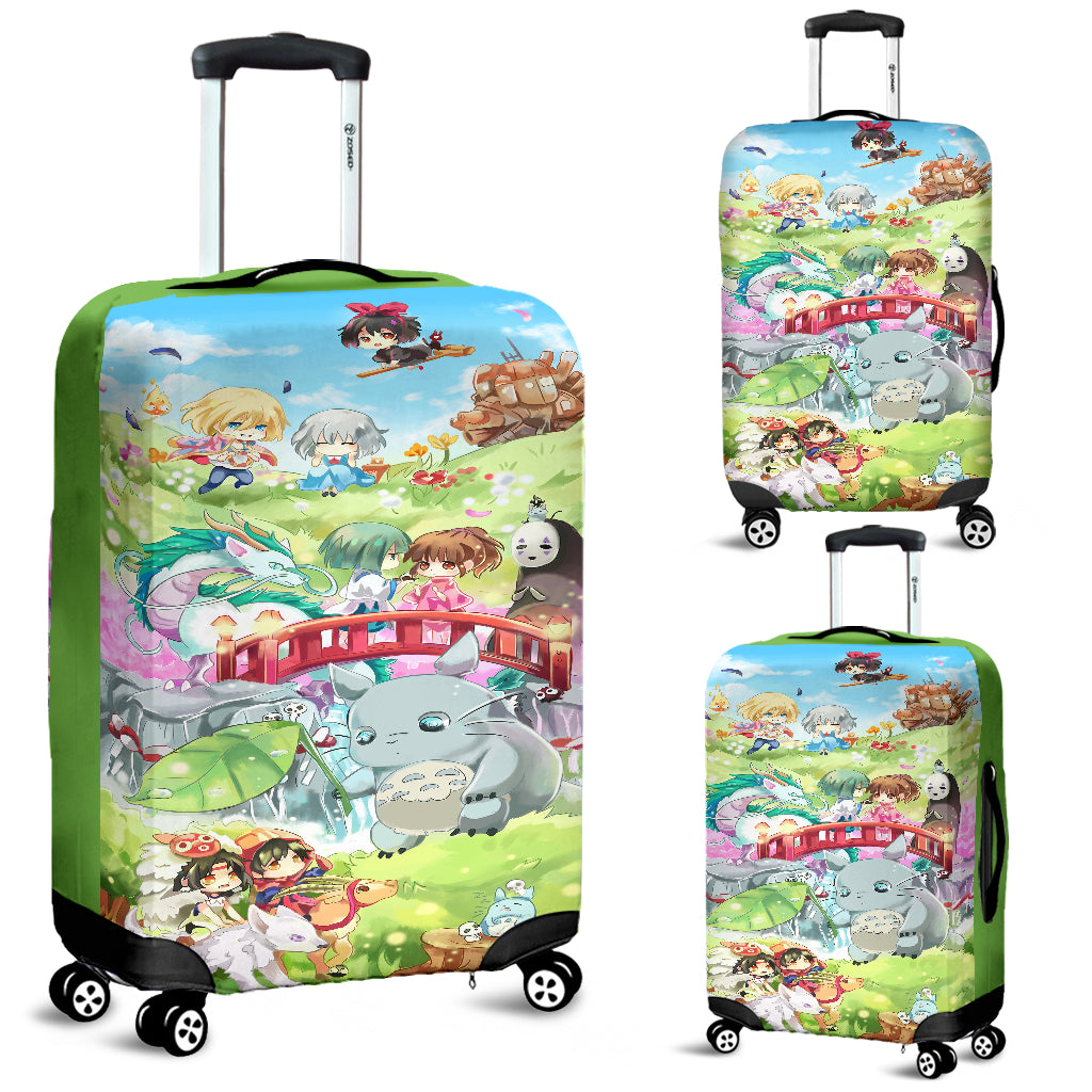 Chibi Ghibli Studio Luggage Covers