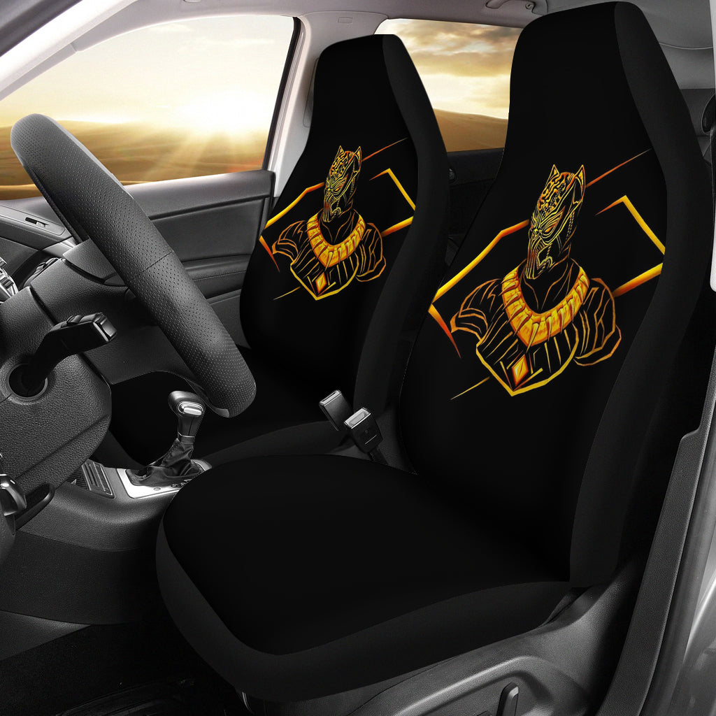 Black Panther Gold Seat Cover
