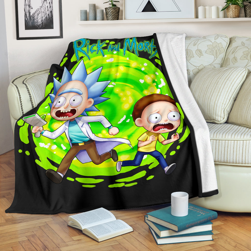 Rick And Morty Premium Blanket 1