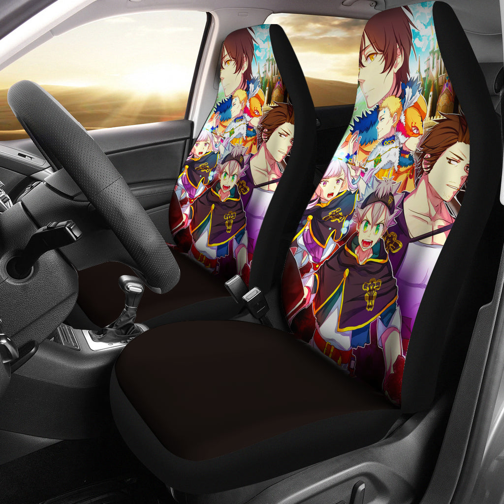 Black Clover Seat Cover