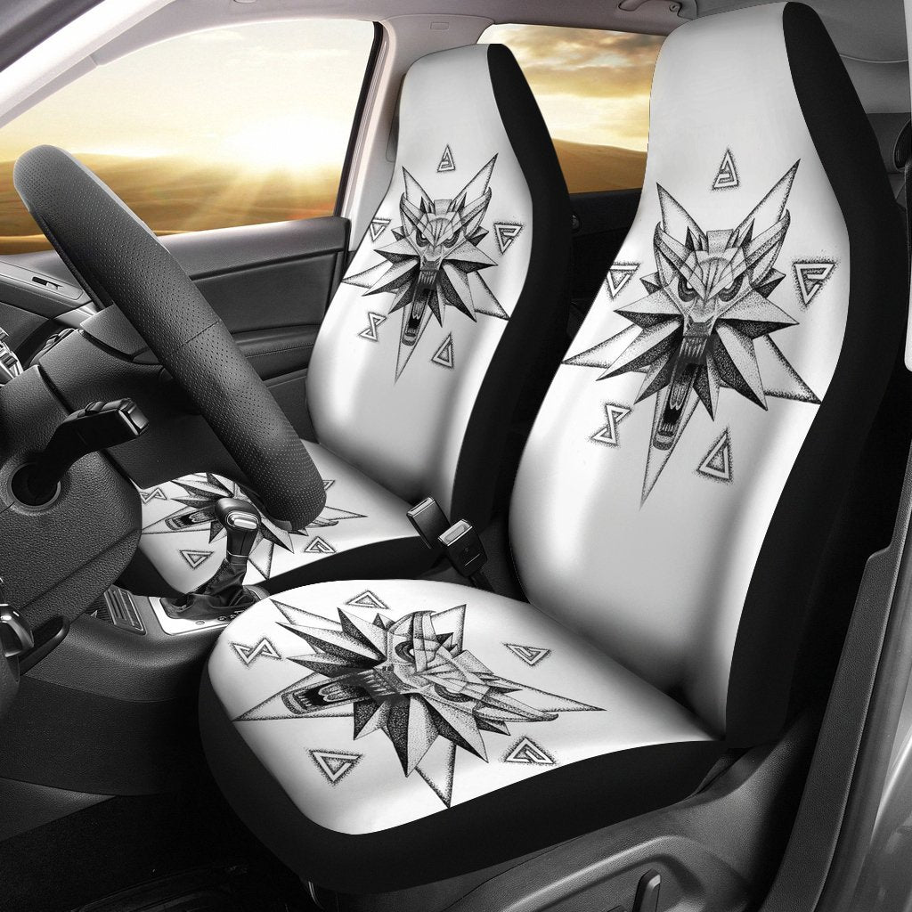 The Witcher Symbol Car Seat Covers Amazing Best Gift Idea