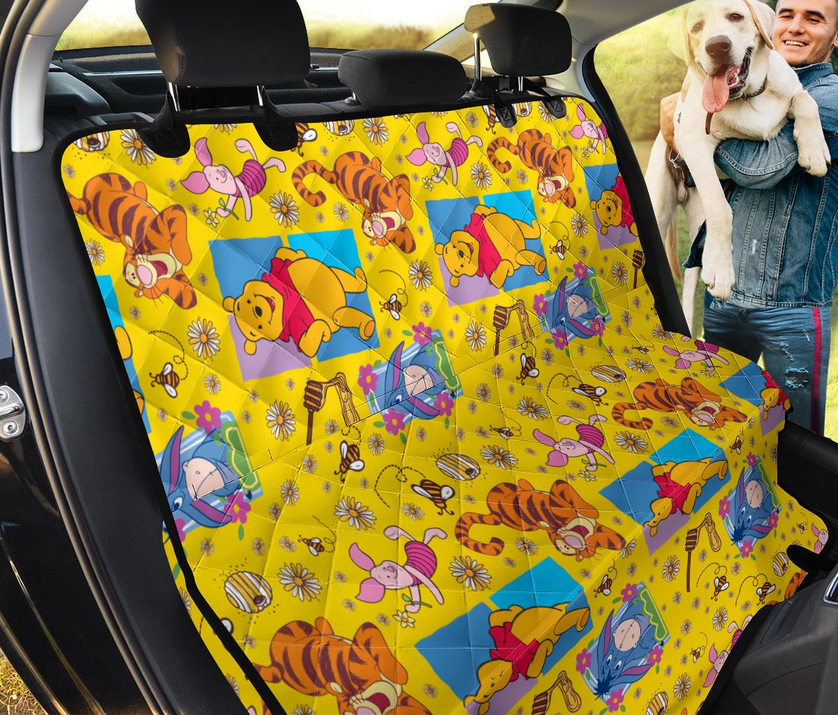 Winnie The Pooh Car Dog Back Seat Cover