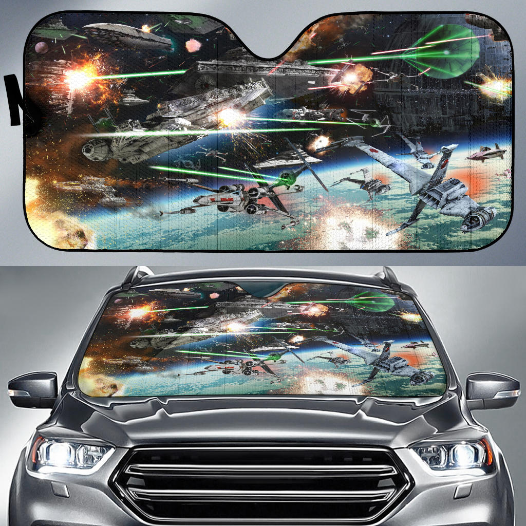 Star Wars Space Battle Sun Shade