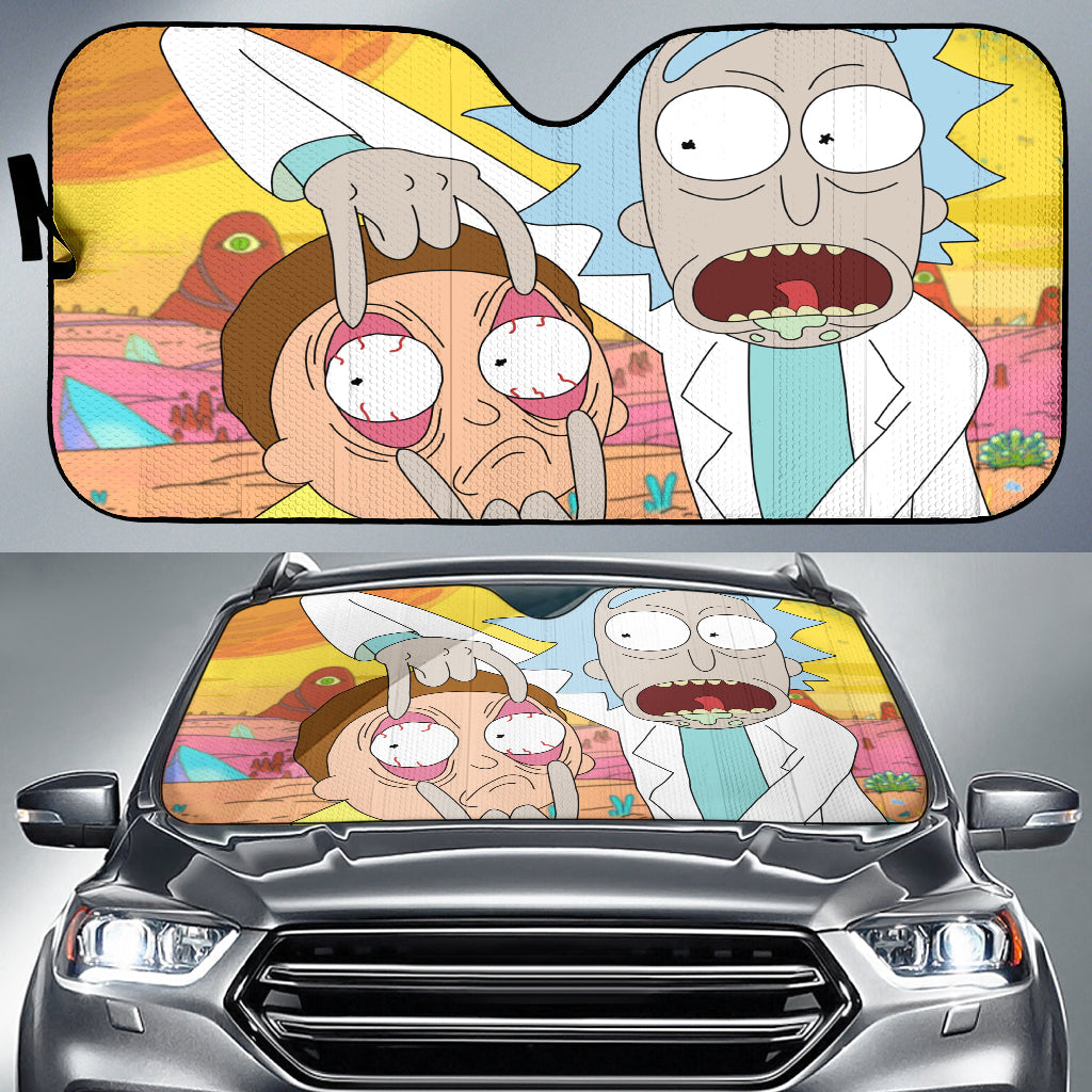 Rick Morty Funny Sun Shade