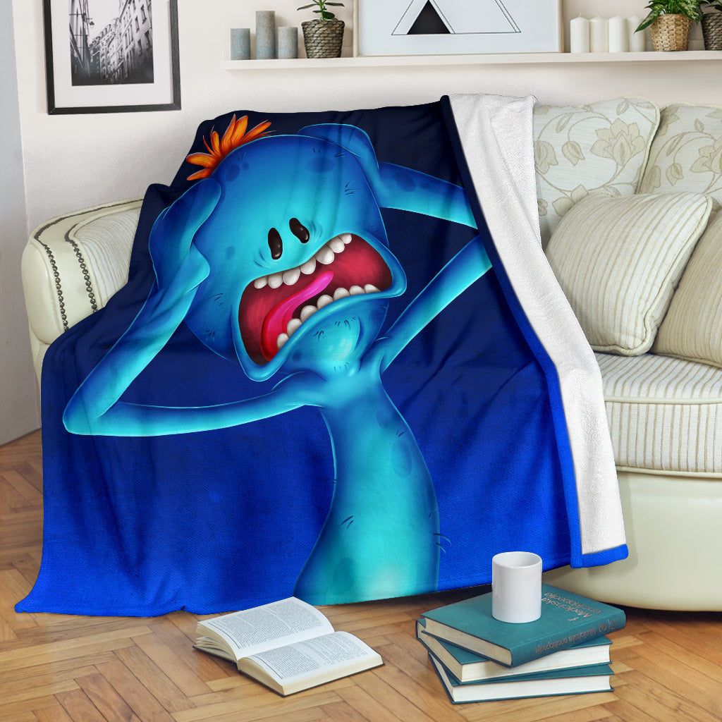 Mr Meeseeks Premium Blanket