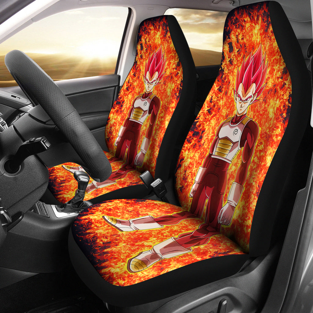 Vegeta God Car Seat Covers Amazing Best Gift Idea