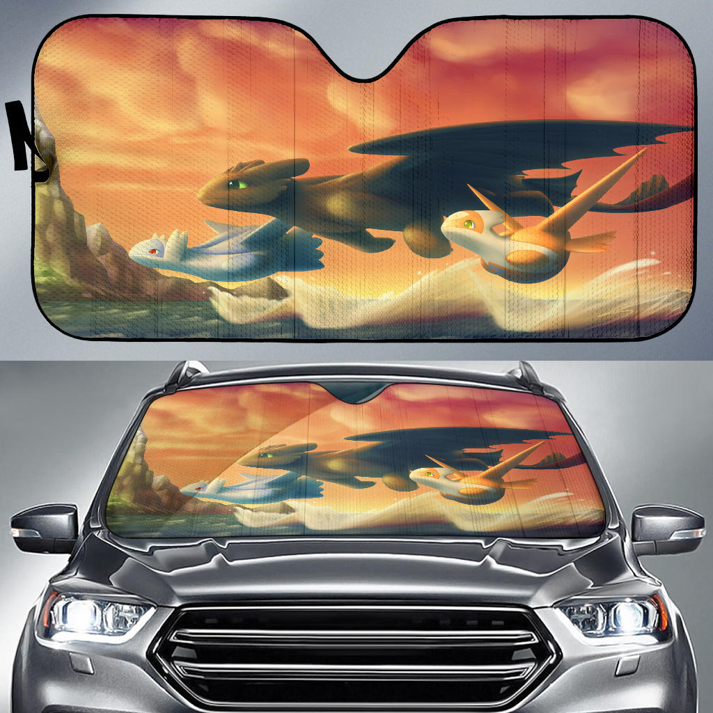 Toothless And Pokemon Car Sun Shades Amazing Best Gift Ideas 2021