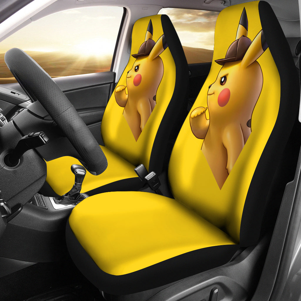Detective Pikachu Car Seat Covers Amazing Best Gift Idea