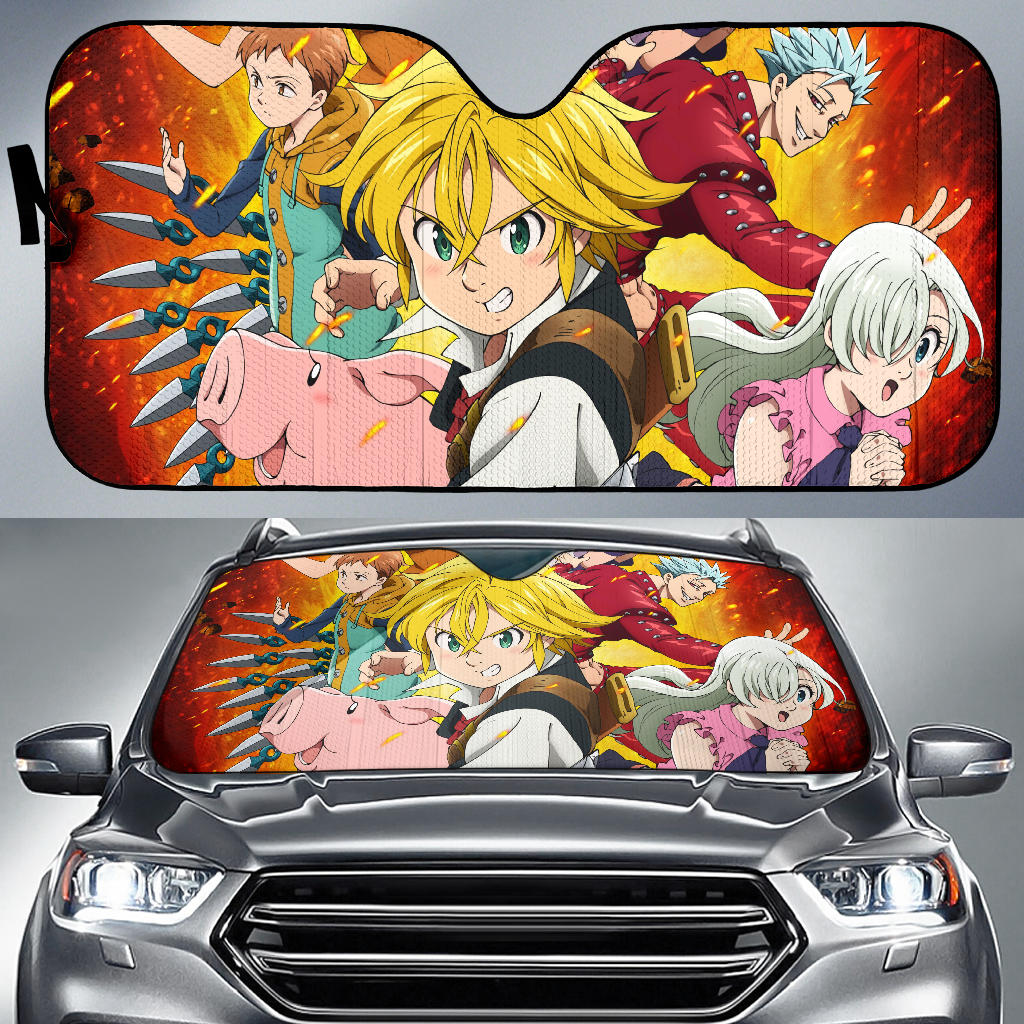 Seven Deadly Sins Auto Sun Shades Amazing Best Gift Ideas 2021