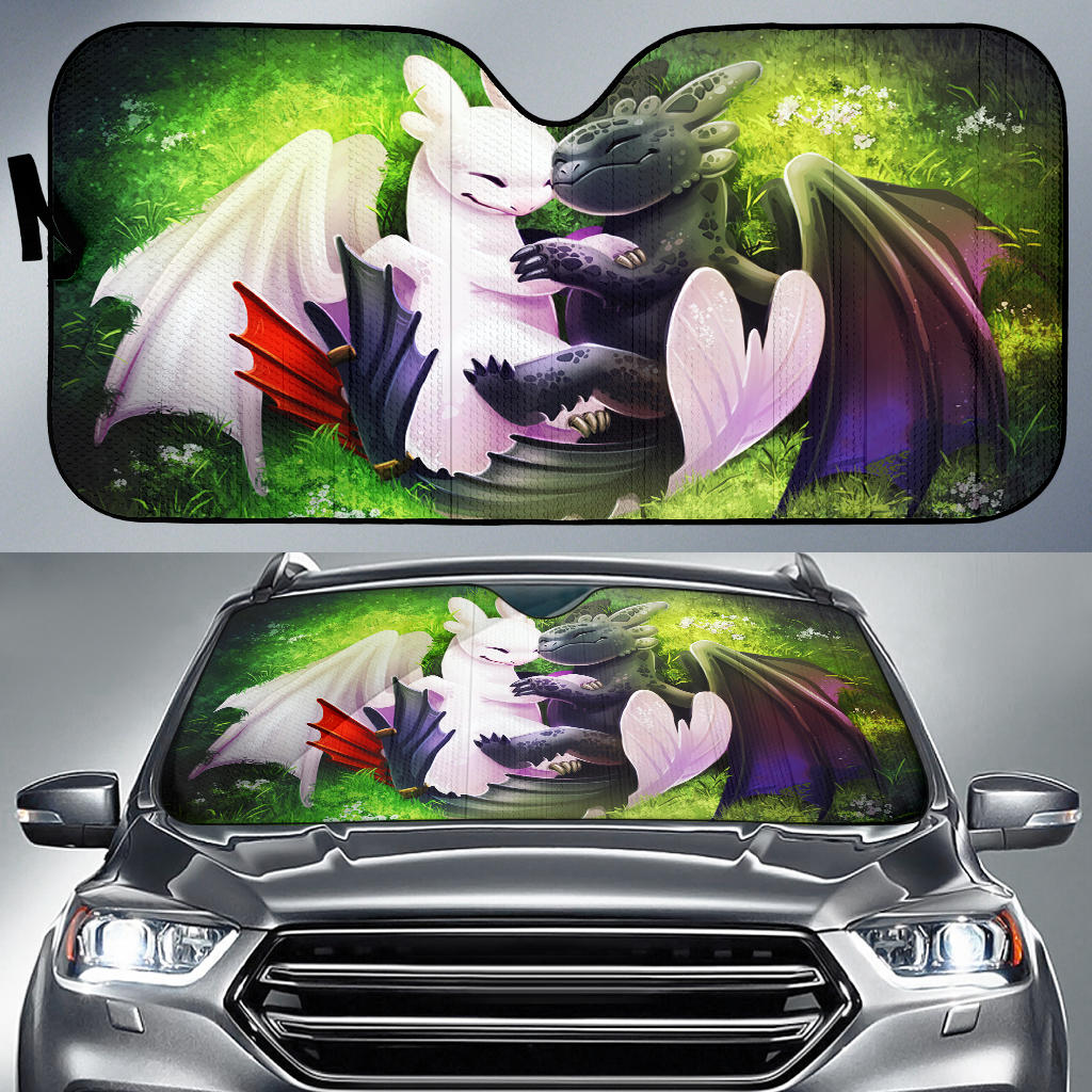 Light Fury Night Fury Love Car Sun Shades