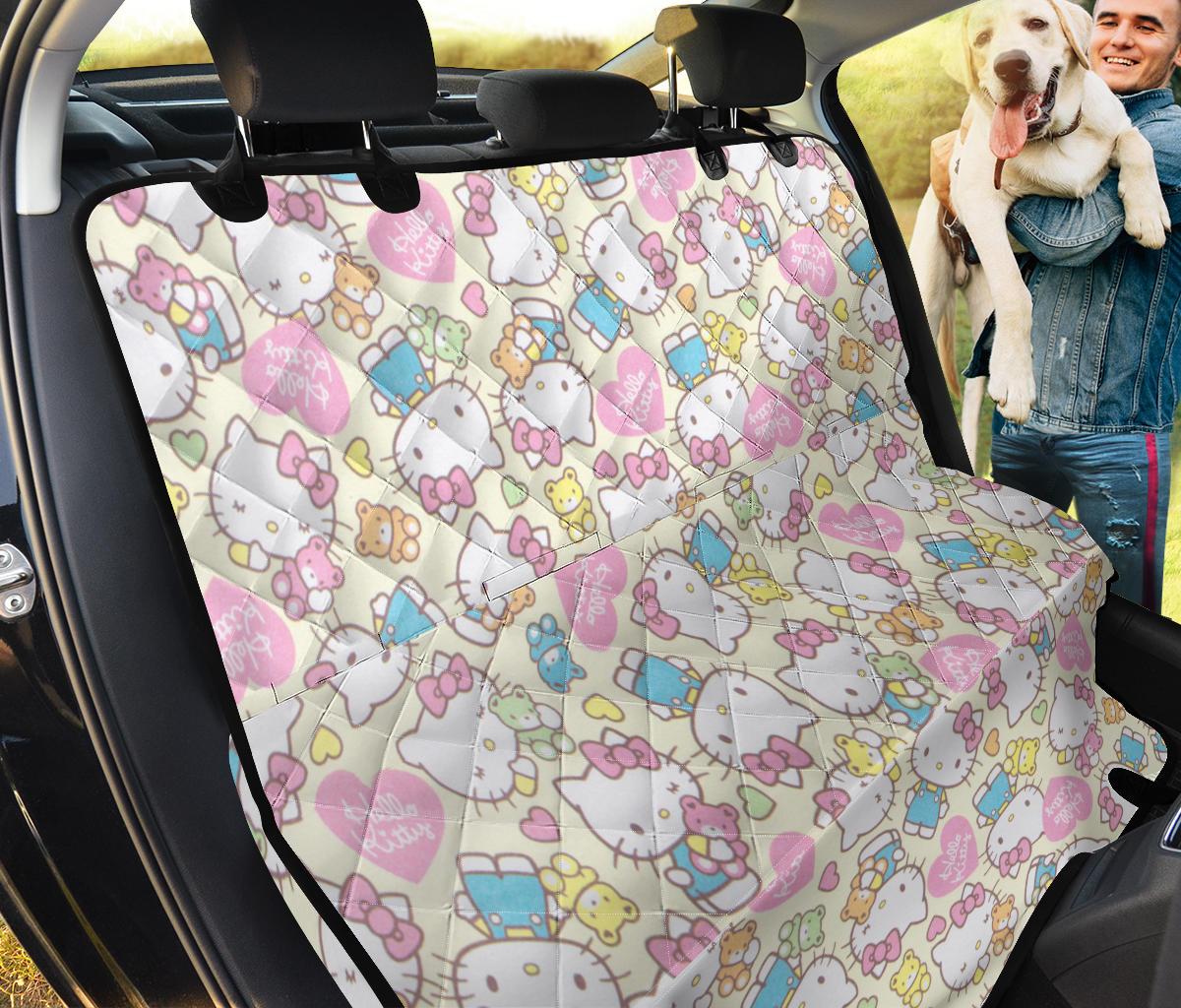 Cute Hello Kitty Pink Car Dog Back Seat Cover