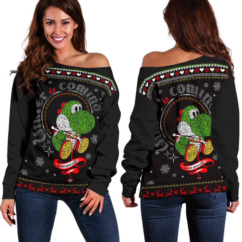 Mario Christmas Shoulder Sweater