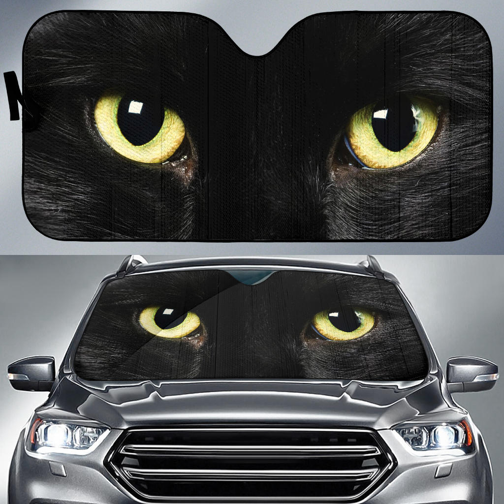 Cat Eyes Auto Sun Shades Windshield Accessories Decor Gift