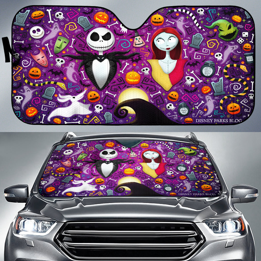 Nightmare Before Christmas Auto Sun Shades Amazing Best Gift Ideas 2021