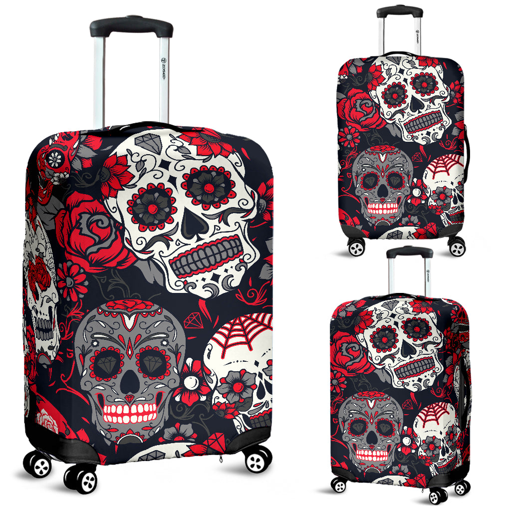 Skull Luggage Covers 1