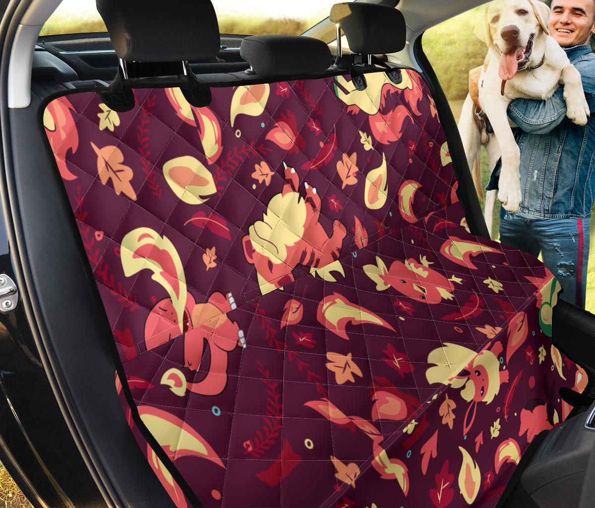 Pokemon Fire Car Dog Back Seat Cover