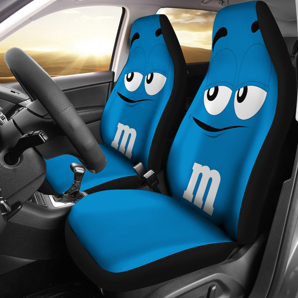 M&M Blue Chocolate Seat Covers