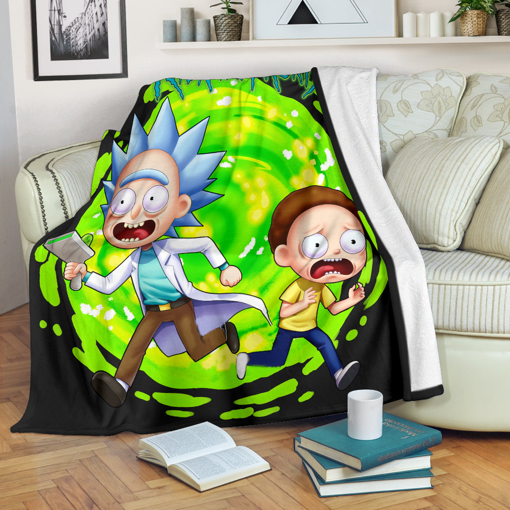 Rick And Morty Premium Blanket