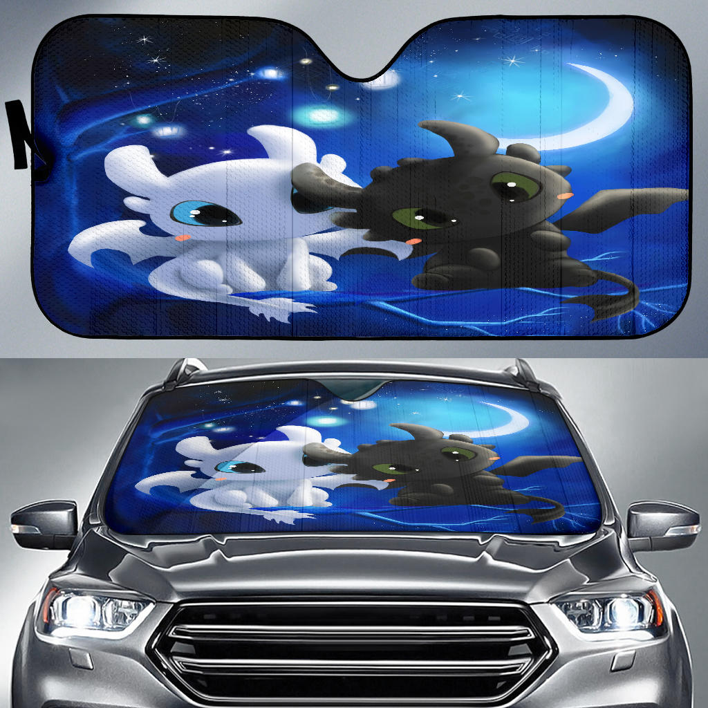 Light Fury Night Fury Love Moon Car Sun Shades Amazing Best Gift Ideas 2022