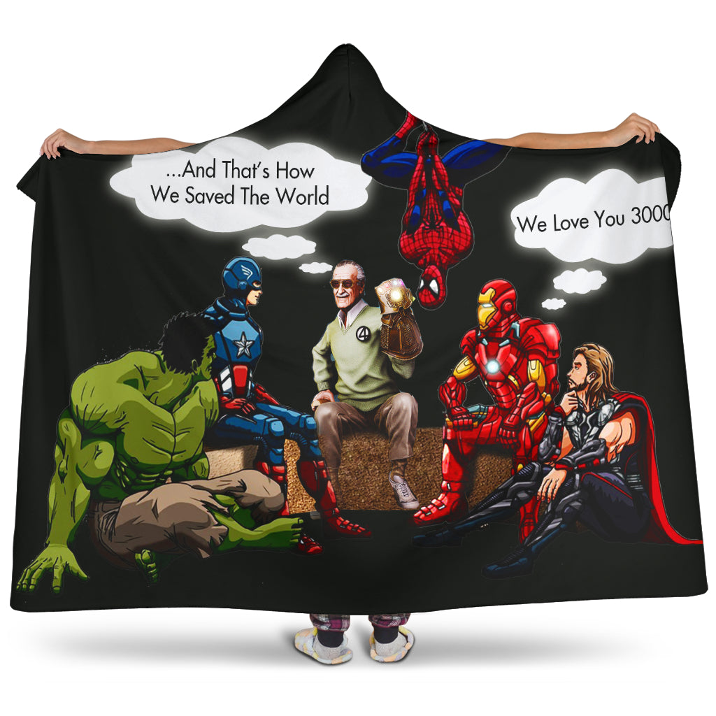 Stan Lee Avengers Hoodie Blanket