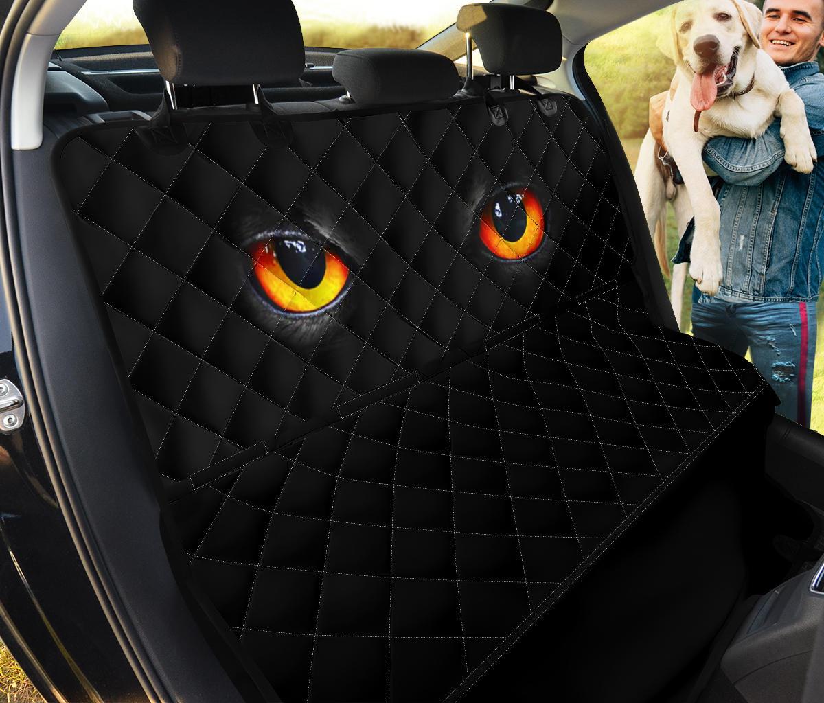 Cat Black Eyes Car Dog Back Seat Cover