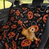 Pumpkin Halloween Car Dog Back Seat Cover