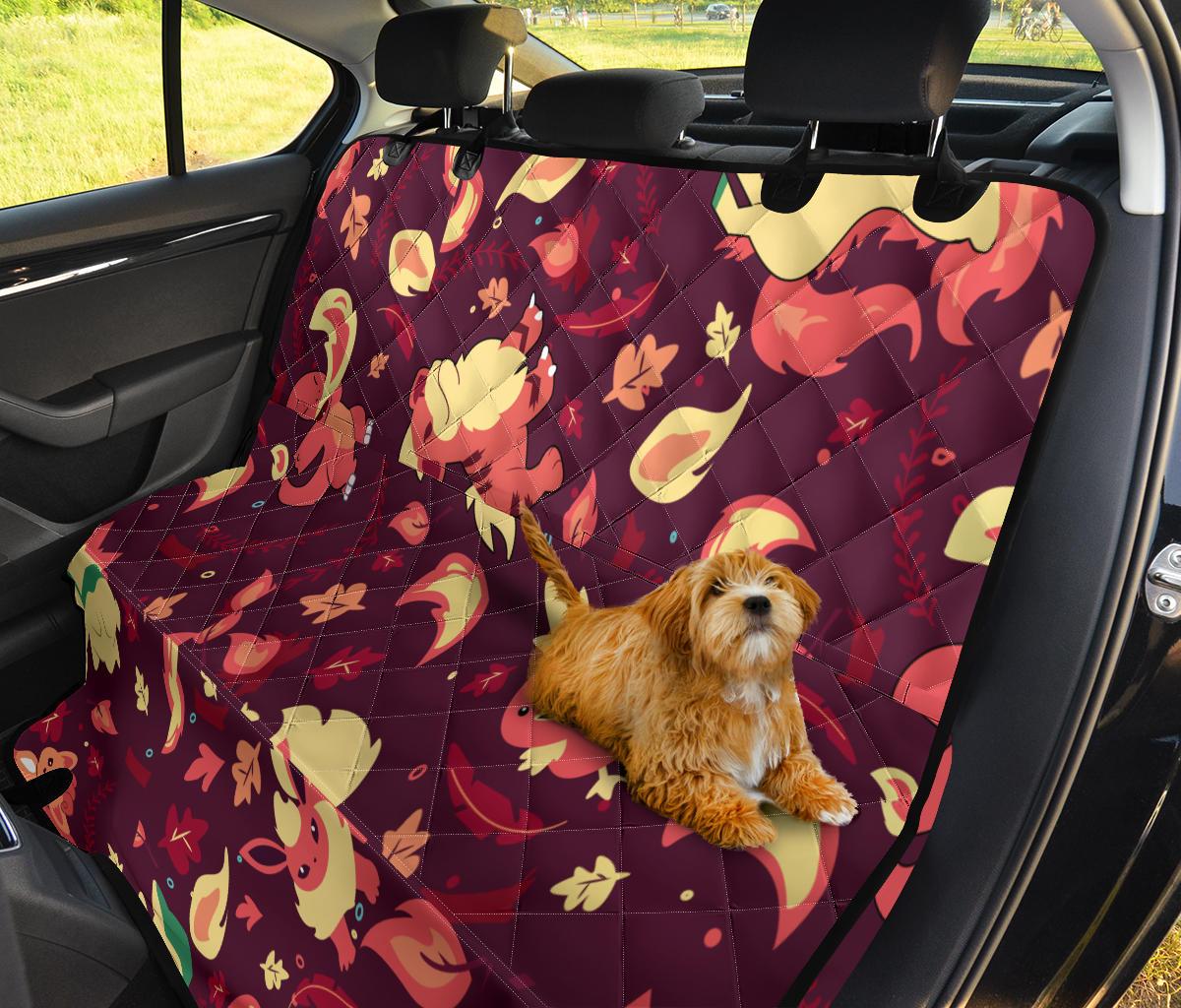 Pokemon Fire Car Dog Back Seat Cover