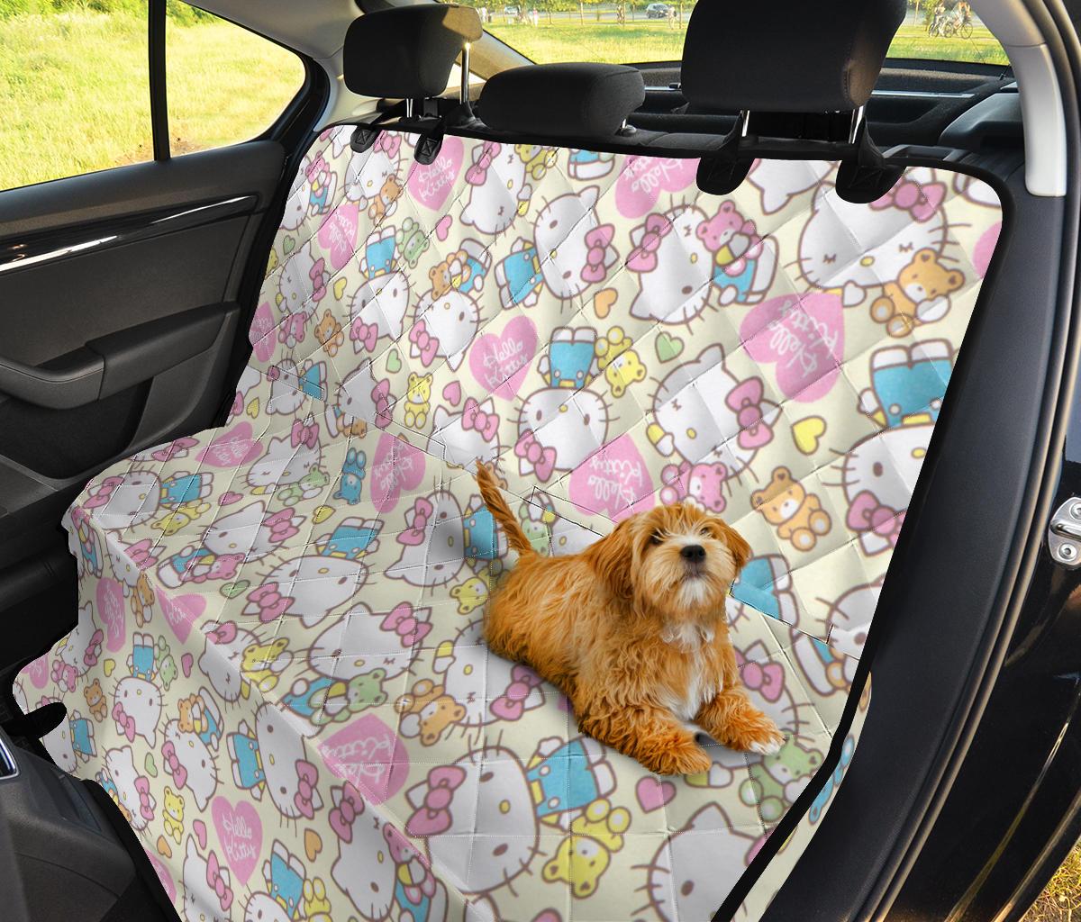 Cute Hello Kitty Pink Car Dog Back Seat Cover