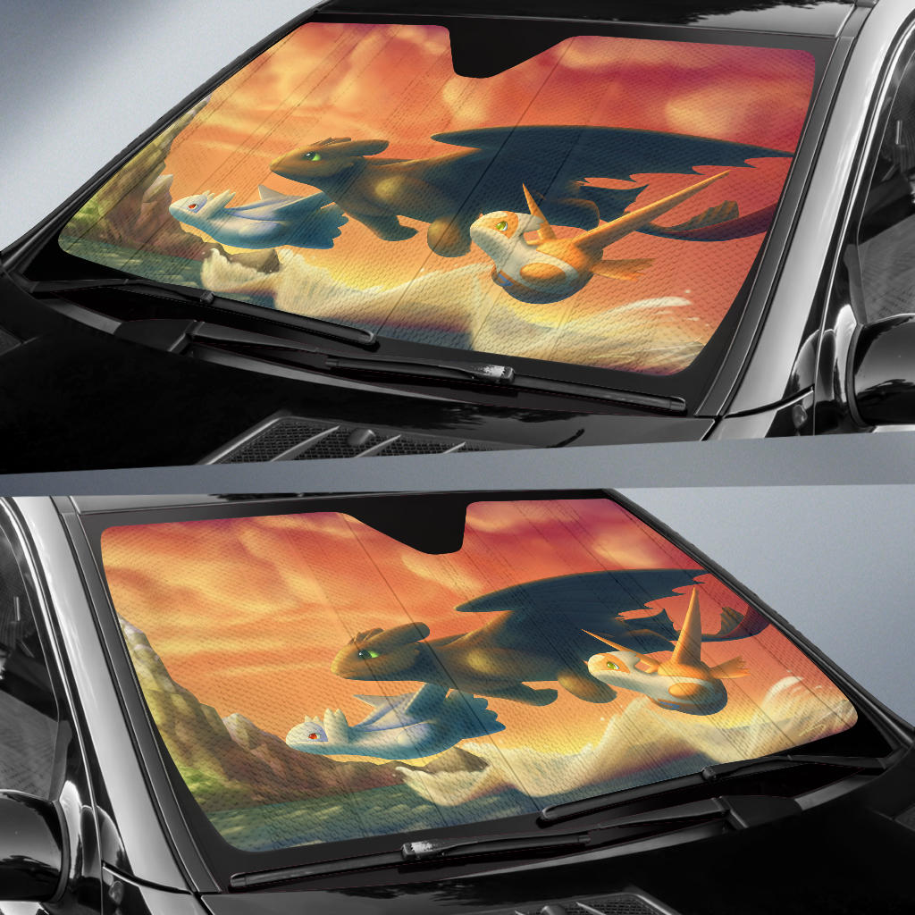 Toothless And Pokemon Car Sun Shades Amazing Best Gift Ideas 2021