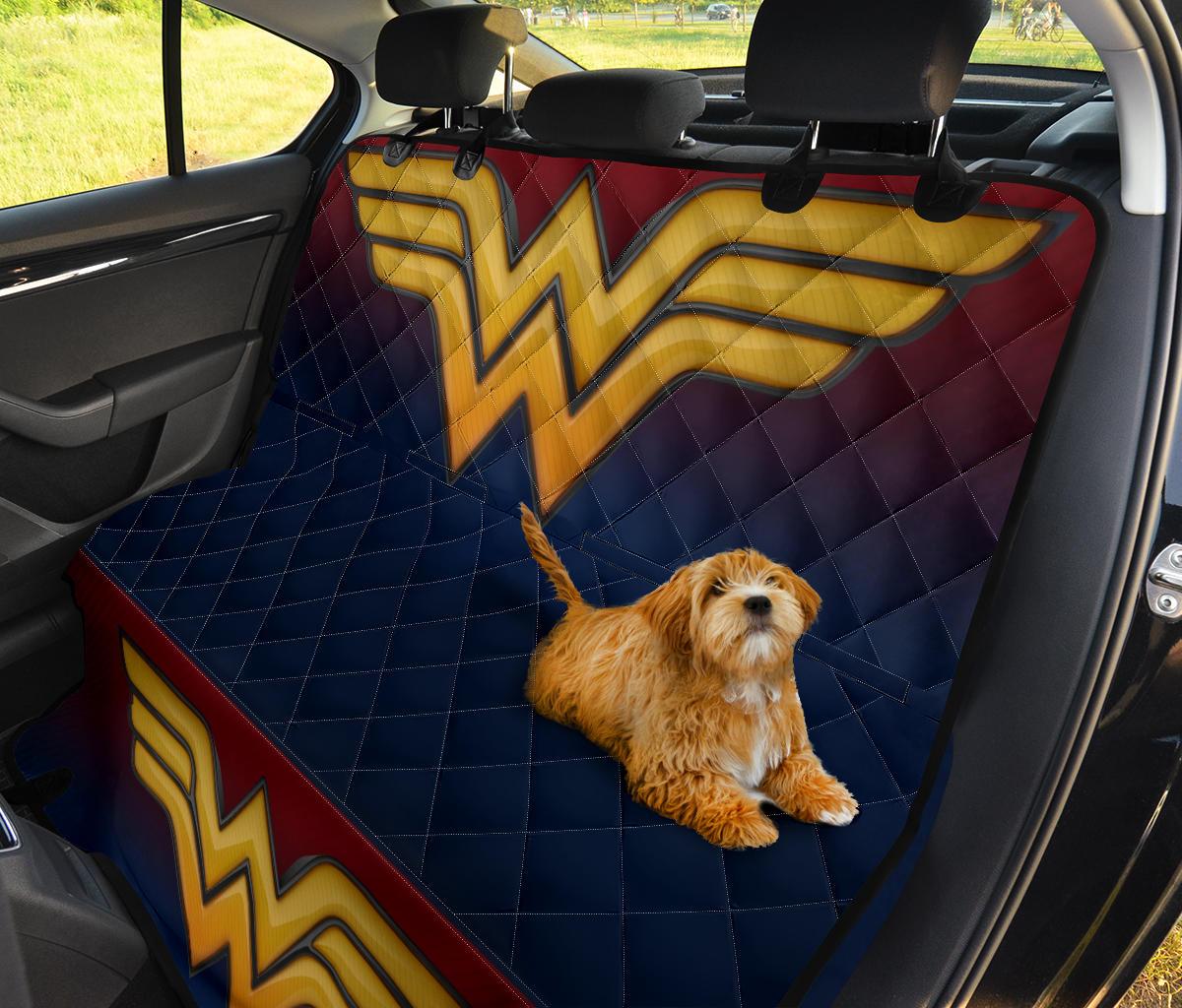 Wonder Woman Car Dog Back Seat Cover