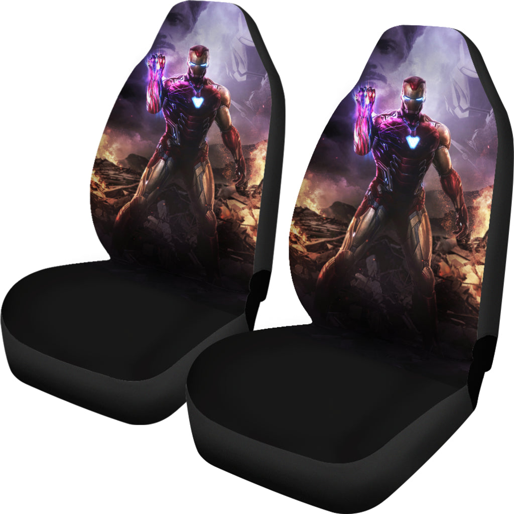 Iron Man Infinity Gauntlet Car Seat Covers 2 Amazing Best Gift Idea