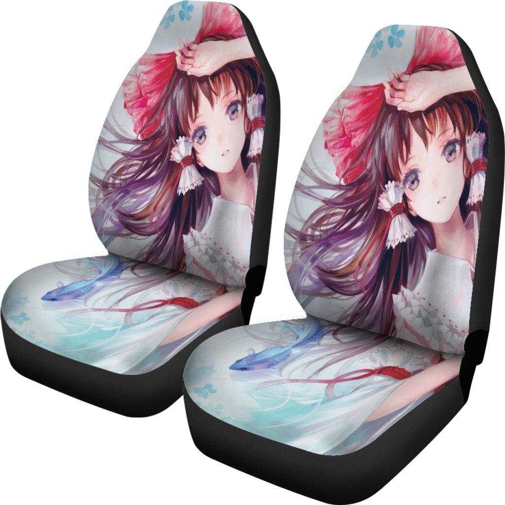 Anime Girl 2022 Car Seat Covers Amazing Best Gift Idea