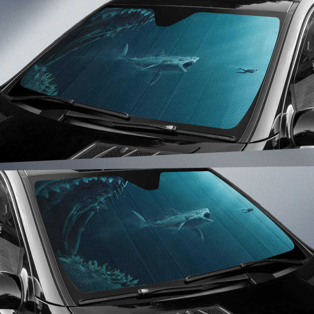 Megalodon Car Sun Shades Amazing Best Gift Ideas 2022