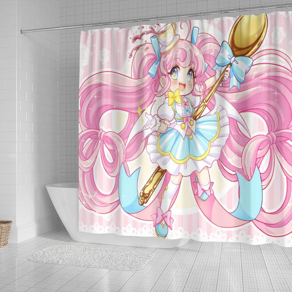 Pink Girl Shower Curtain