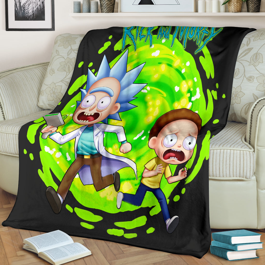 Rick And Morty Premium Blanket