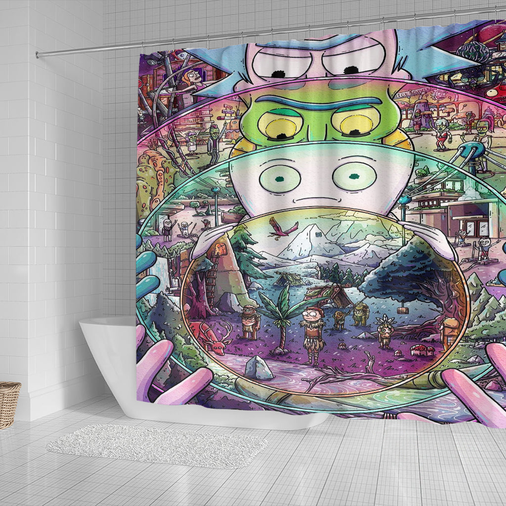 Rick And Morty Shower Curtain 8