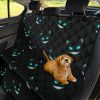 Cat Creepy Blue Eyes Car Dog Back Seat Cover