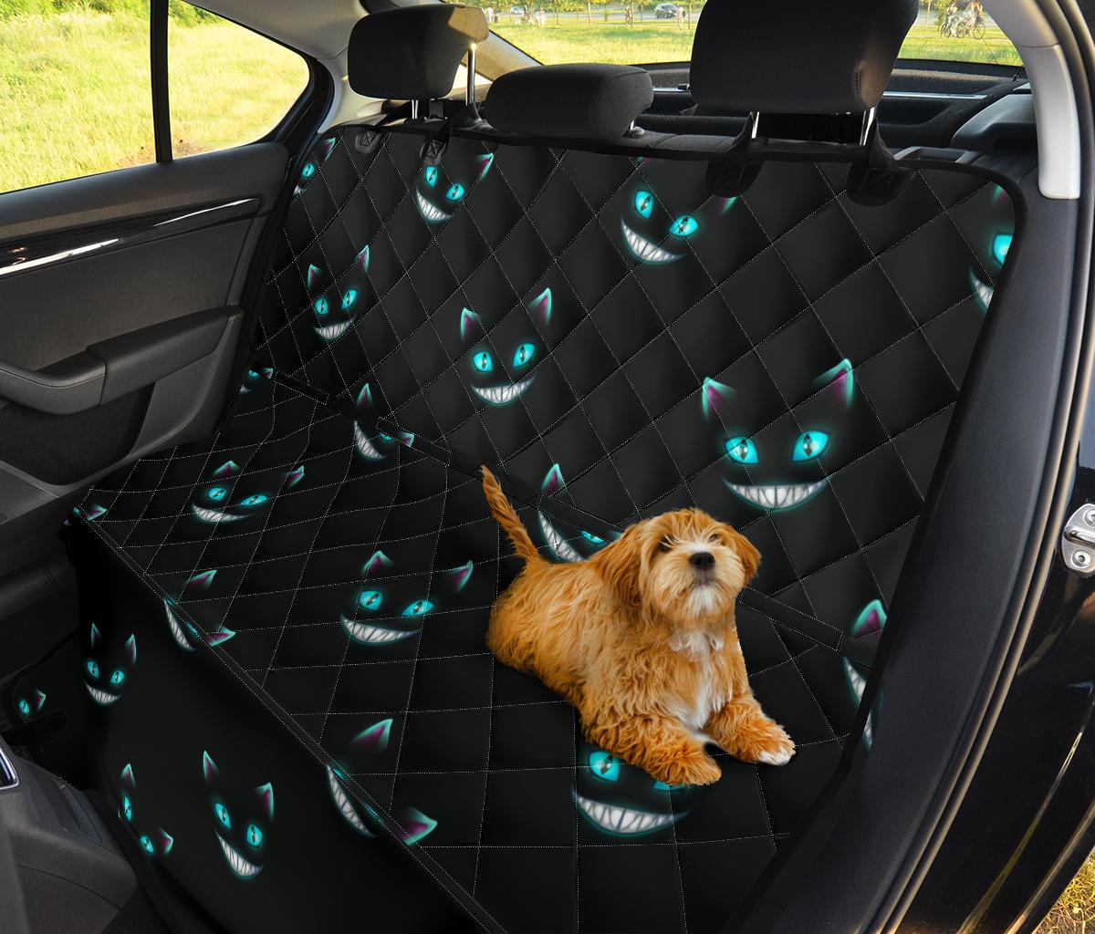 Cat Creepy Blue Eyes Car Dog Back Seat Cover