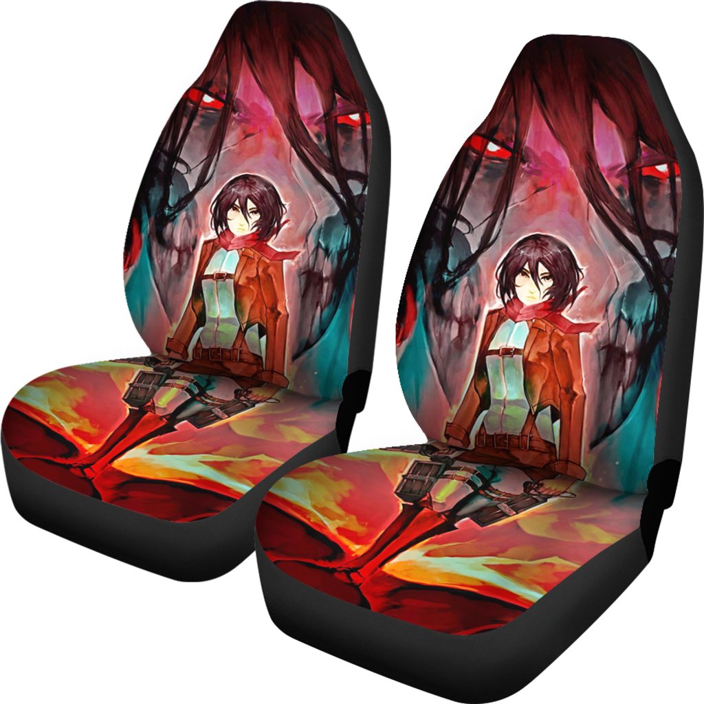 Attack Of Titans Painting Car Seat 2022