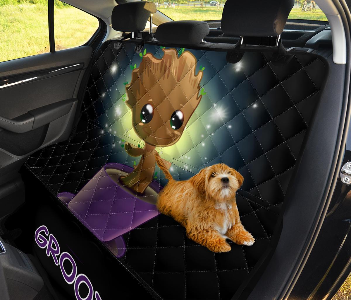 Baby Groot Car Dog Back Seat Cover