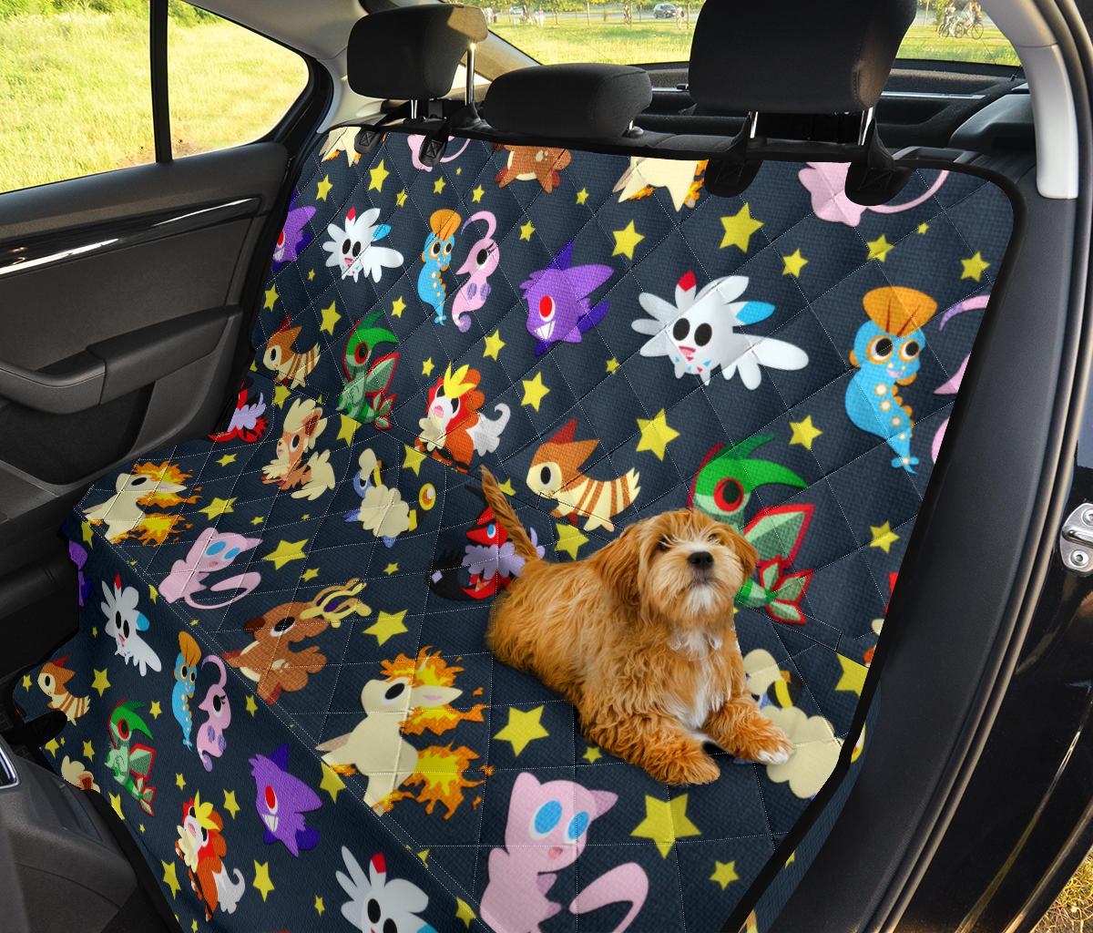 Pokemon Chibi Cute Dark Car Dog Back Seat Cover