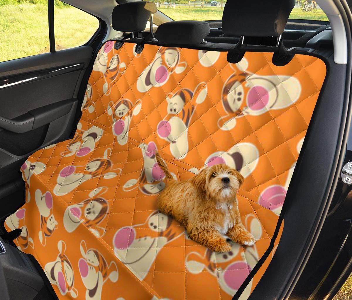 Winnie The Pooh Tigger Face Car Dog Back Seat Cover