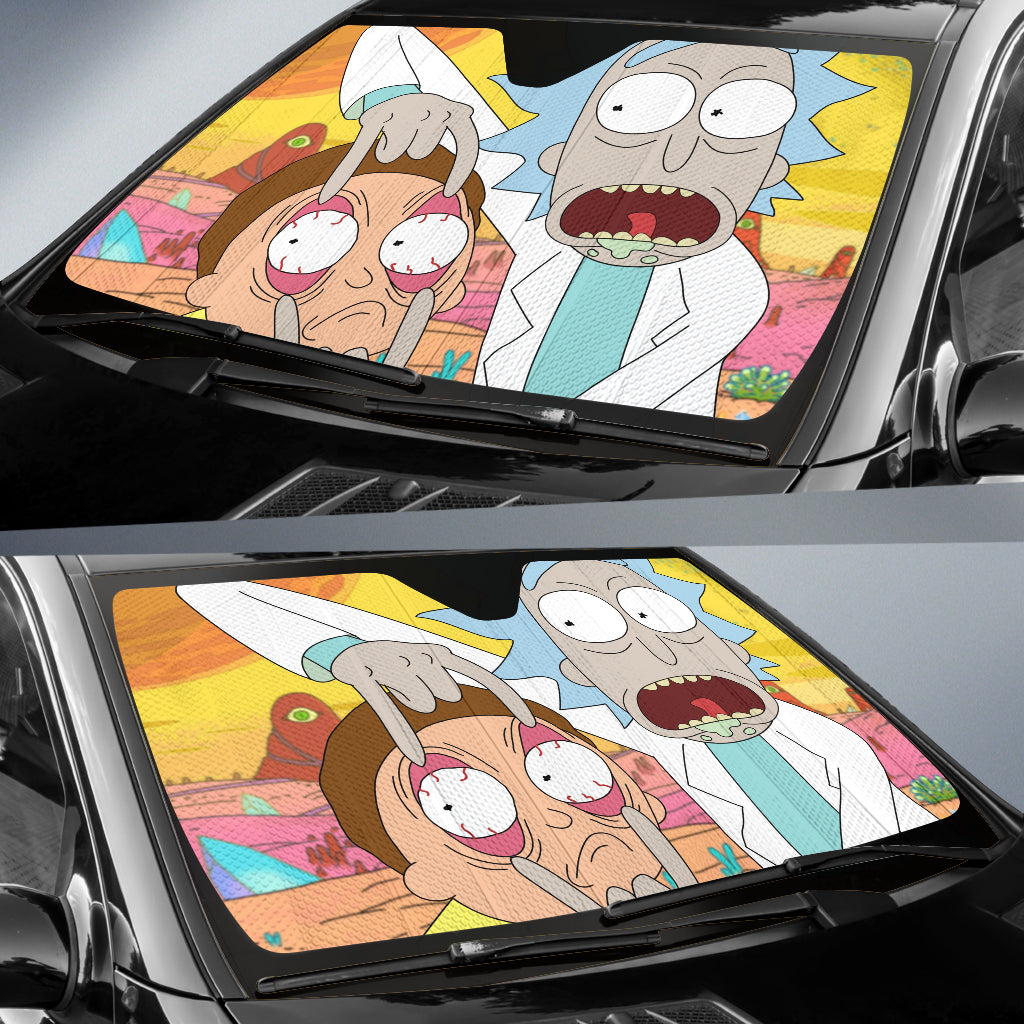 Rick Morty Funny Sun Shade