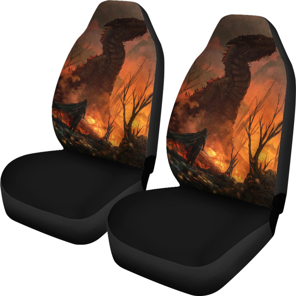 Red Dragon The Witcher Seat Covers