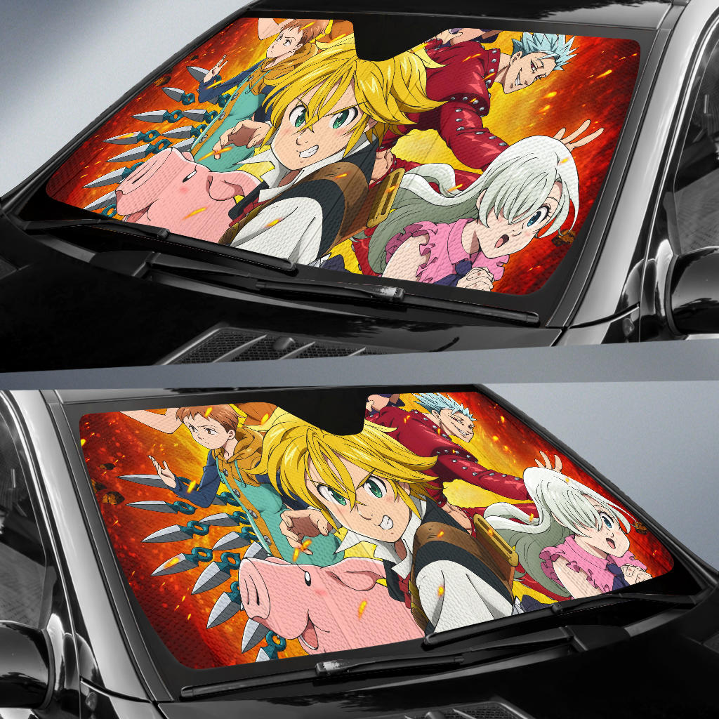 Seven Deadly Sins Auto Sun Shades Amazing Best Gift Ideas 2021