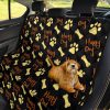 Dog Foot Print Car Dog Back Seat Cover